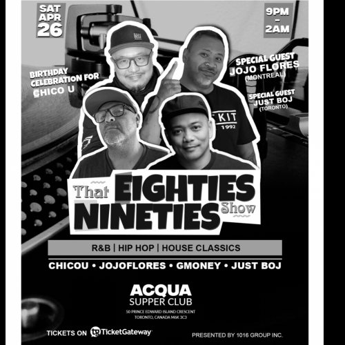 That 80s 90s show! ACQUA SUPPER CLUB