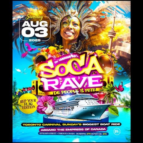 SOCA RAVE BOAT RIDE 2025 CARIBANA SUNDAY 
