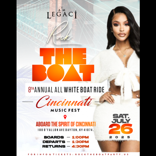 ROCK THE BOAT ALL WHITE BOAT RIDE PARTY CINCINNATI MUSIC FESTIVAL 2025 