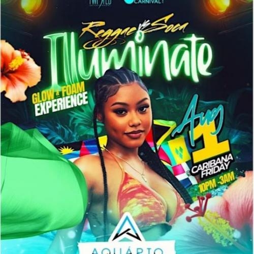Reggae Vs Soca Illuminate | Aug 1st | Aquario Beach Club 