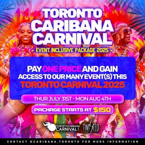 Toronto Caribana Event Package 2025 | Party Inclusive | 5 Days Package 