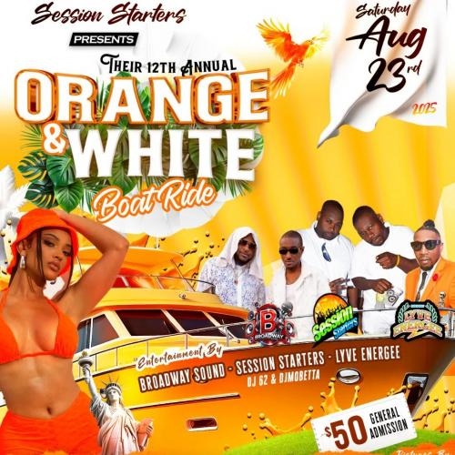 Orange And White BoatRide