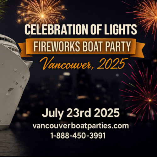 Celebration of Lights Fireworks Boat Party Vancouver 2025 | July 23rd 