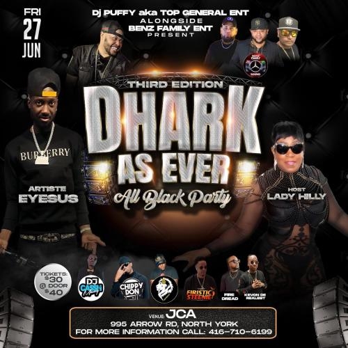 DHARK AS EVA (ALL BLACK PARTY)