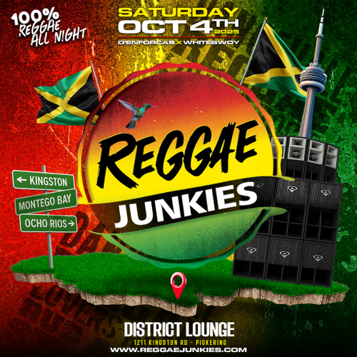 REGGAE JUNKIES - Saturday October 4th, 2025 