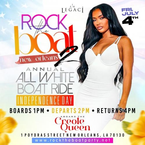 Rock The Boat Part 2: All White 4th of July Cruise During Essence Fest 2025 