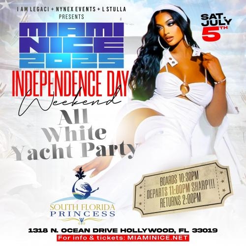 Miami Independence Weekend: All White Yacht Party 2025 
