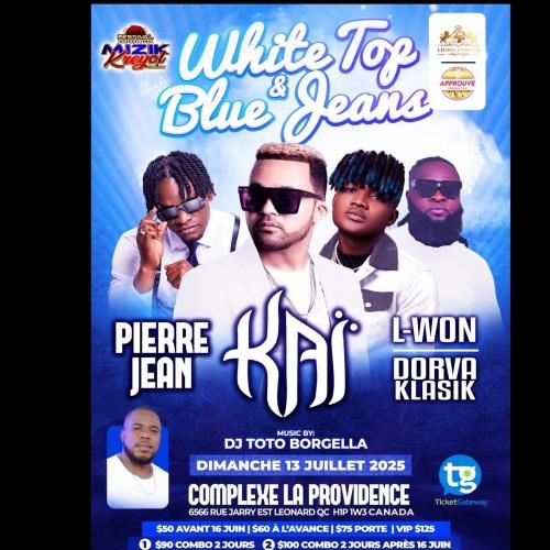 KAI & PIERRE JEAN (White Top Bleu Jeans)