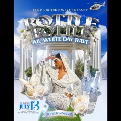 BOTTLE PON BOTTLE ALL WHITE DAY RAVE 