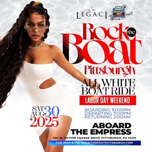 Rock The Boat Pittsburgh: All White Boat Ride – Labor Day Weekend 