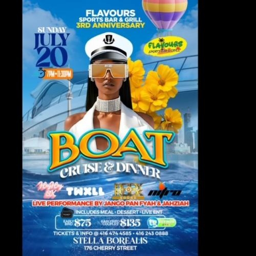Flavours Sports Bar & Grill 3rd Anniversary Dinner & Cruise