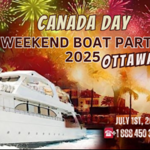 Canada Day Weekend Boat Party Ottawa 2025 | Fireworks Cruise
