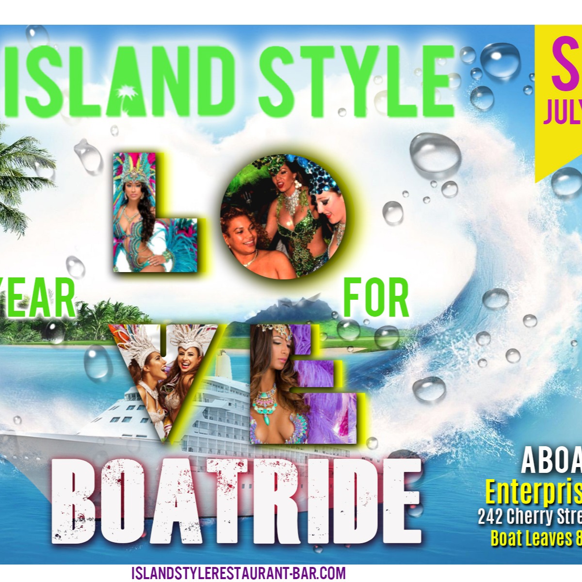 BOAT RIDE ISLAND STYLE YEAR FOR LOVE
