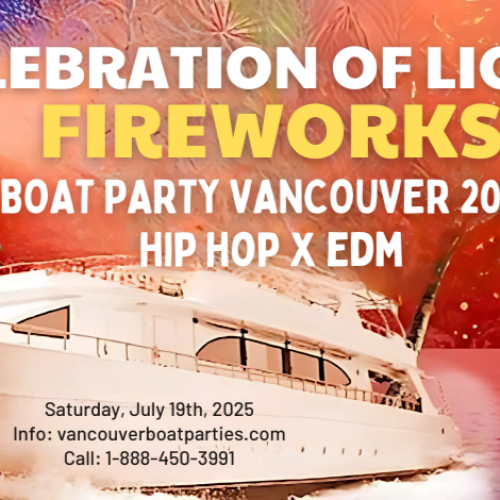 Vancouver EDM Celebration of Lights Boat Party | Fireworks Show 2025 
