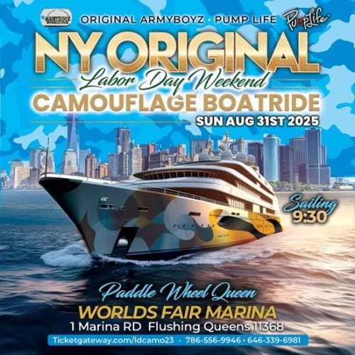 NY ORIGINAL LABOR DAY CAMO BOATRIDE