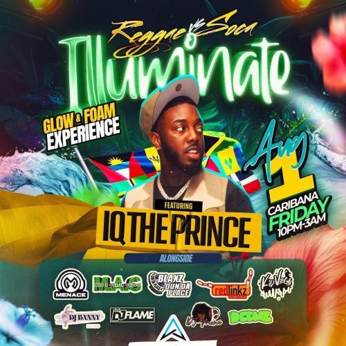 Reggae Vs Soca Illuminate Ft IQ | Aug 1st | Aquario Beach Club 