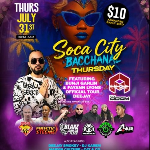BACCHANAL THURSDAY - Soca City 