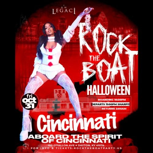ROCK THE BOAT CINCINNATI 3rd ANNUAL HALLOWEEN BOAT RIDE 2025 