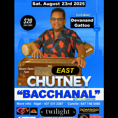 CHUTNEY BACCHANAL (EAST) DEVANAND GATTOO 