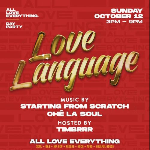 LOVE LANGUAGE - SUN OCT 12,  2025 