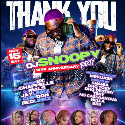 THANK YOU (DJ SNOOPY 18 YEAR ANNIVERSARY) 