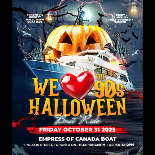 We Love The 90's Halloween Boat Ride