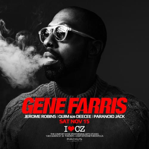 The Comfort Zone presents ** GENE FARRIS ** 