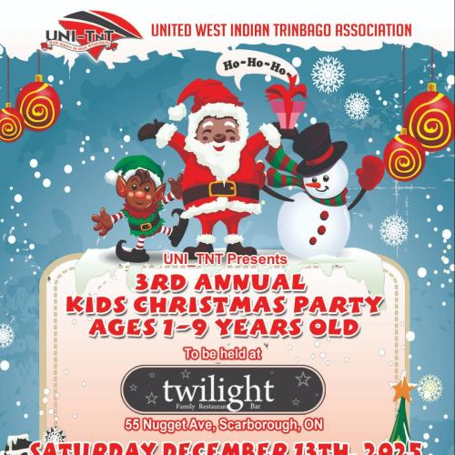 3rd Annual Kids Christmas Party Ages 1-9 Years Old 