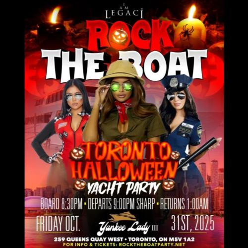 Rock The Boat: Toronto’s Ultimate Halloween Yacht Party 2025 