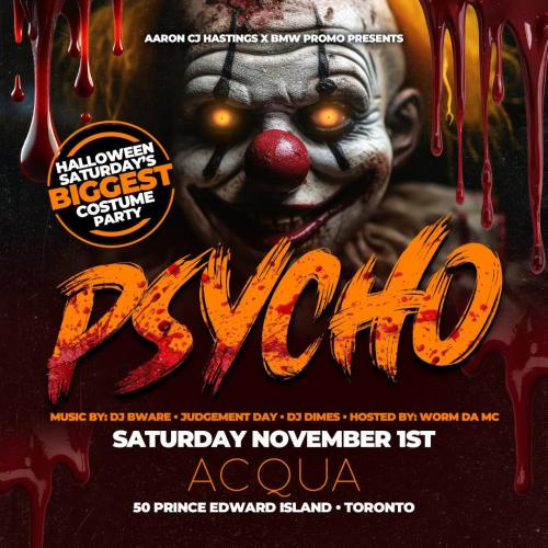 PSYCHO THE HALLOWEEN COSTUME PARTY 