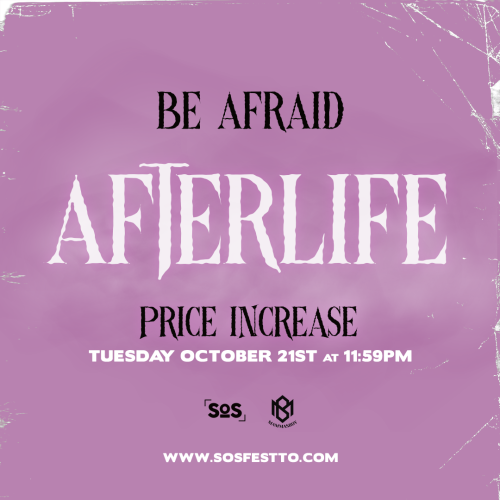 ’AFTERLIFE’ HALLOWEEN SATURDAY 