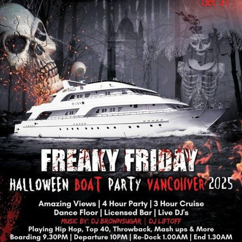 Freaky Friday Halloween Boat Party Vancouver 2025 