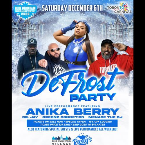 Blue Mountain x Toronto Carnival’s Caribbean Winterfest DeFrost Party 
