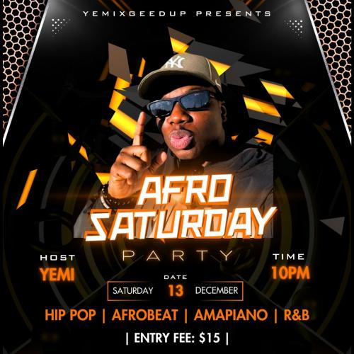 AFRO SATURDAY PARTY
