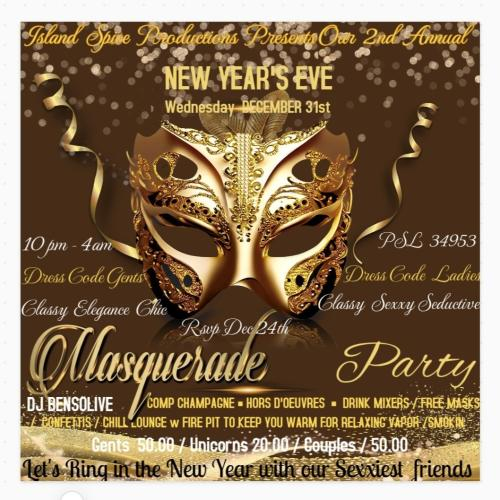 🎆 NEW YEAR’S 🥂 🍾  EVE  SEXY 👄 MASQUERADE 🎭 PARTY 