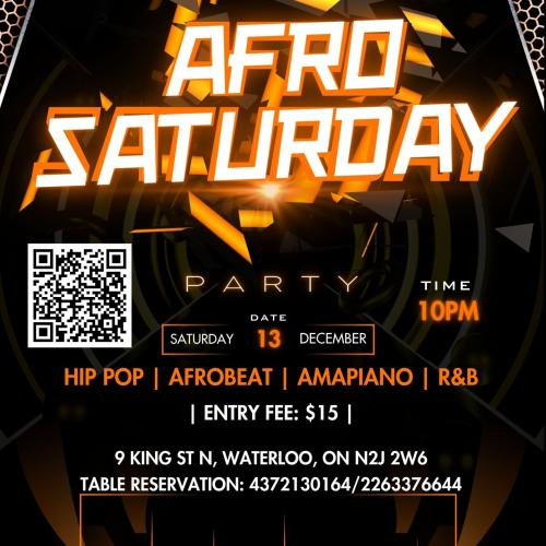 AFRO SATURDAY PARTY