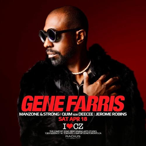 The Comfort Zone presents ** GENE FARRIS ** 