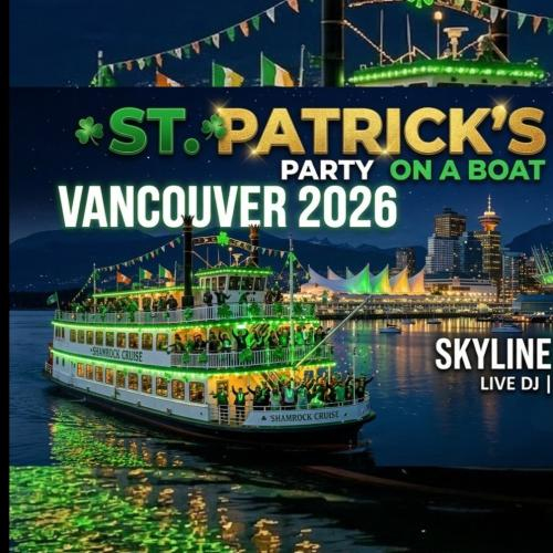 St Patrick’s Day Party on a Boat Vancouver 2026 | Skyline Night Cruise 