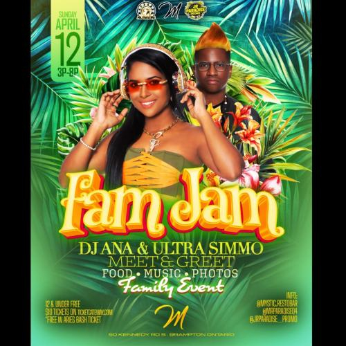 Meet & Greet Fam Jam with DJ Ana & Ultra Simmo 