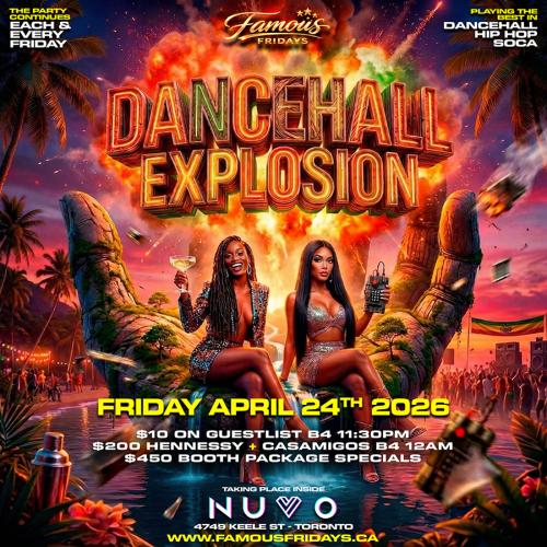 FAMOUS FRIDAYS - Each & Every Friday Night Inside NUVO 