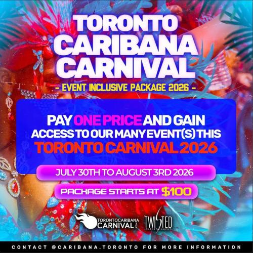 Toronto Caribana Event Package 2026 | Party Inclusive | 5 Days Package 