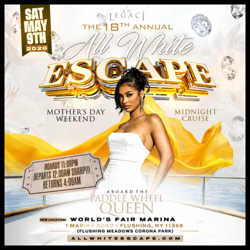 18th Annual ALL WHITE ESCAPE 2026 Mother’s Day Weekend Midnight Cruise 