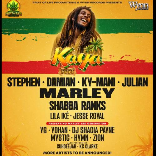 KAYA FEST TORONTO WITH STEPHEN MARLEY, THE MARLEY FAMILY, SHABBA RANKS & MORE! 