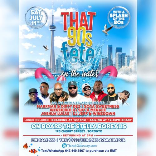That 90s Fete On The Water 2026 