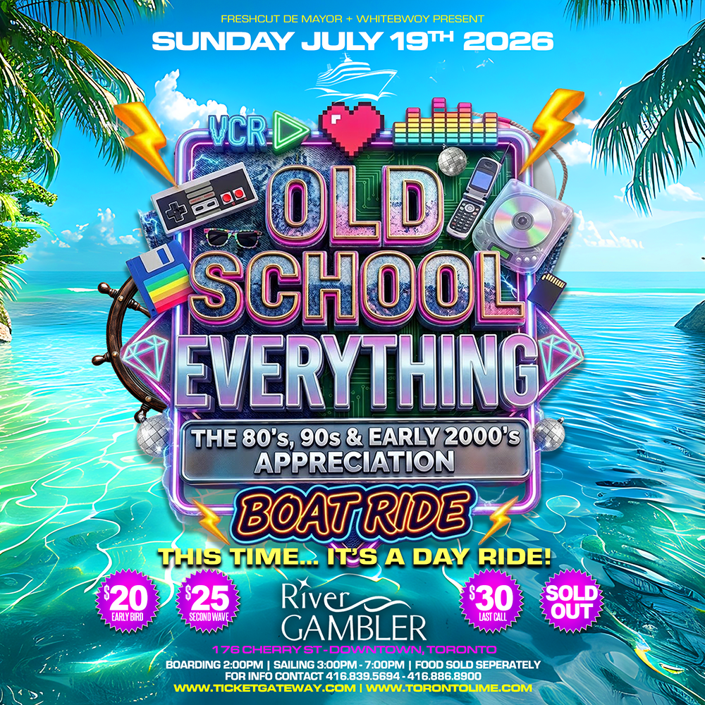 OLD SCHOOL EVERYTHING BOAT RIDE – 80s 90s & Early 2000s Appreciation Cruise - DAY RIDE 