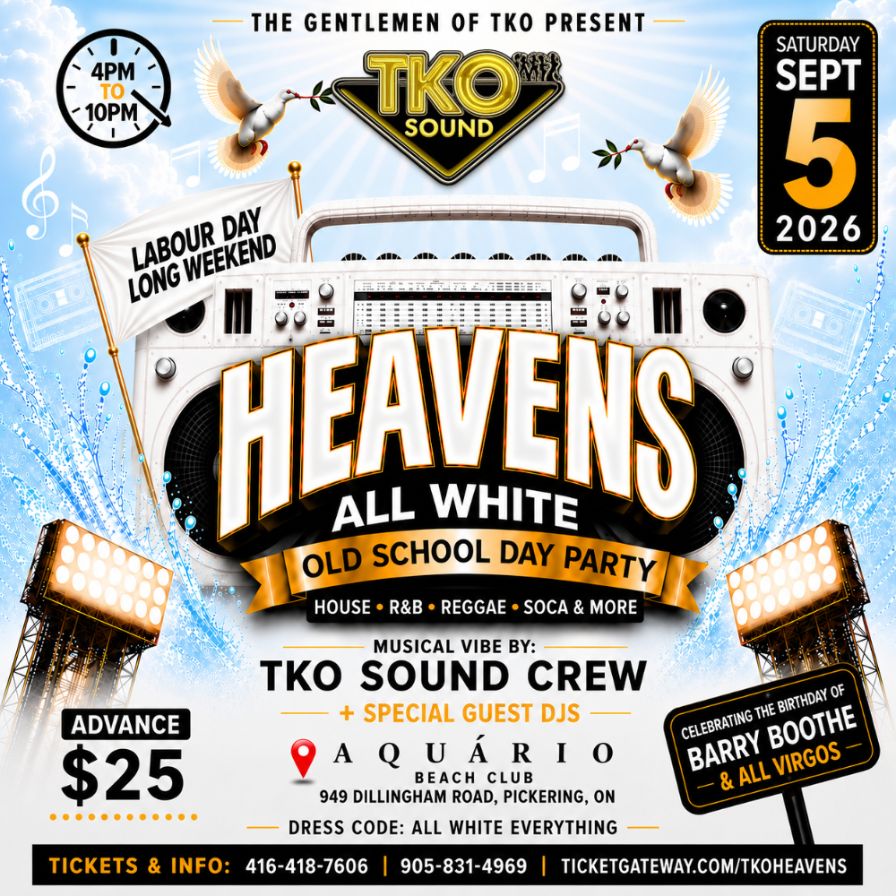 TKO HEAVENS - Labour Day Weekend All White Old School Day Party 