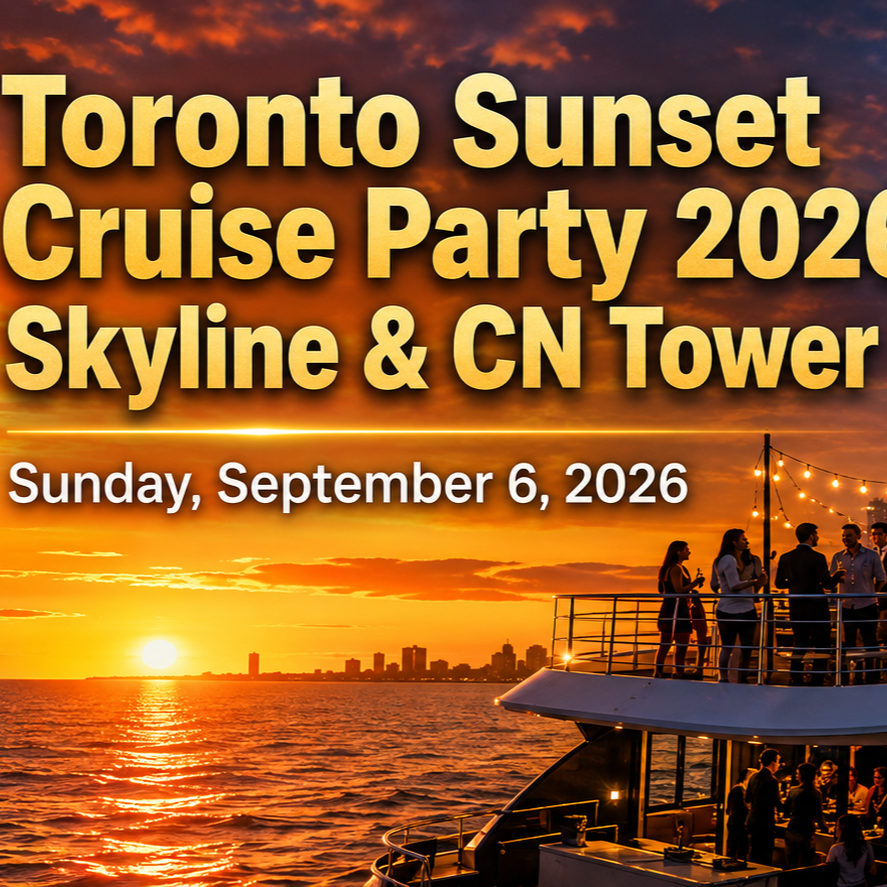 Toronto Sunset Cruise Party 2026 | Skyline & CN Tower Views 