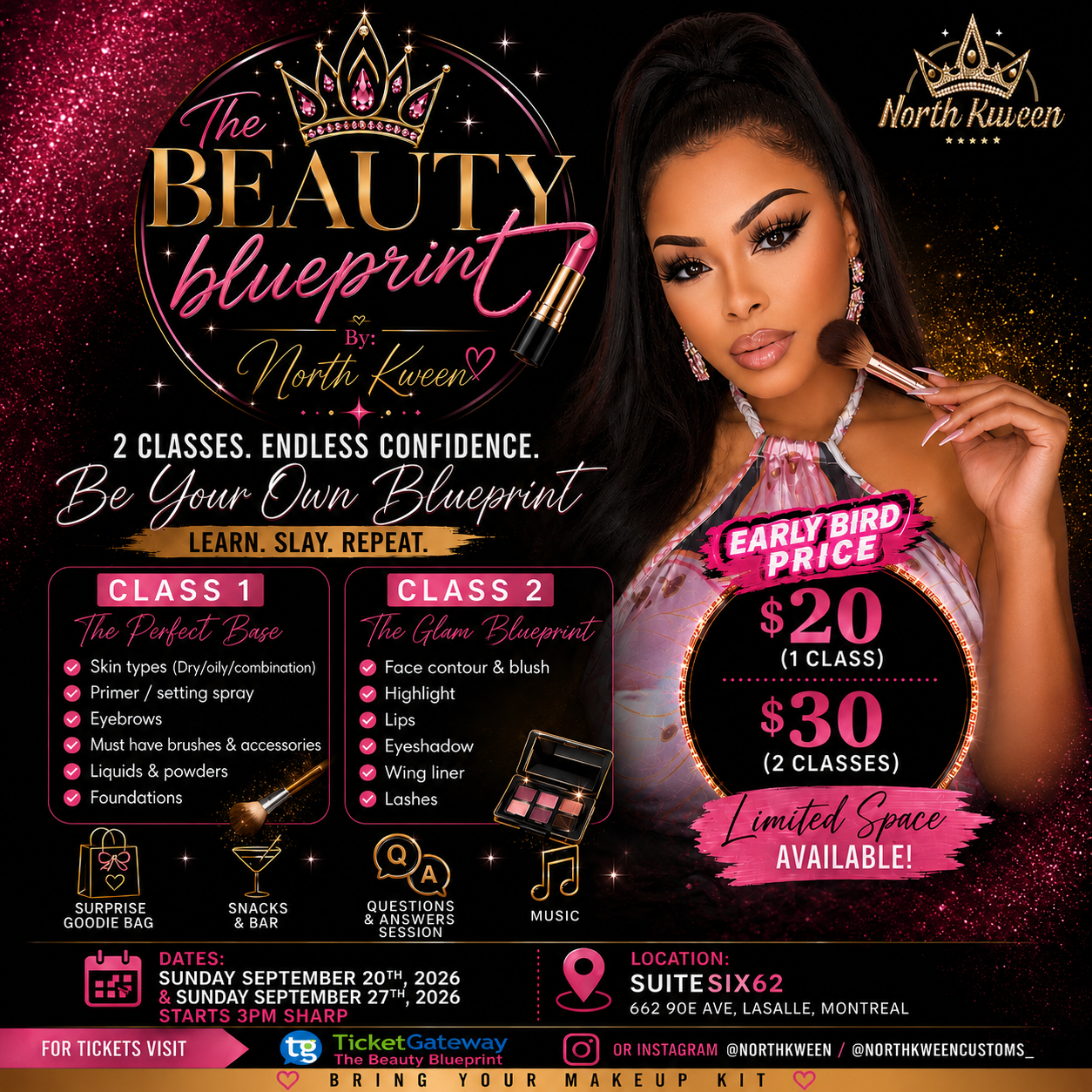 The Beauty Blueprint Makeup Classes 