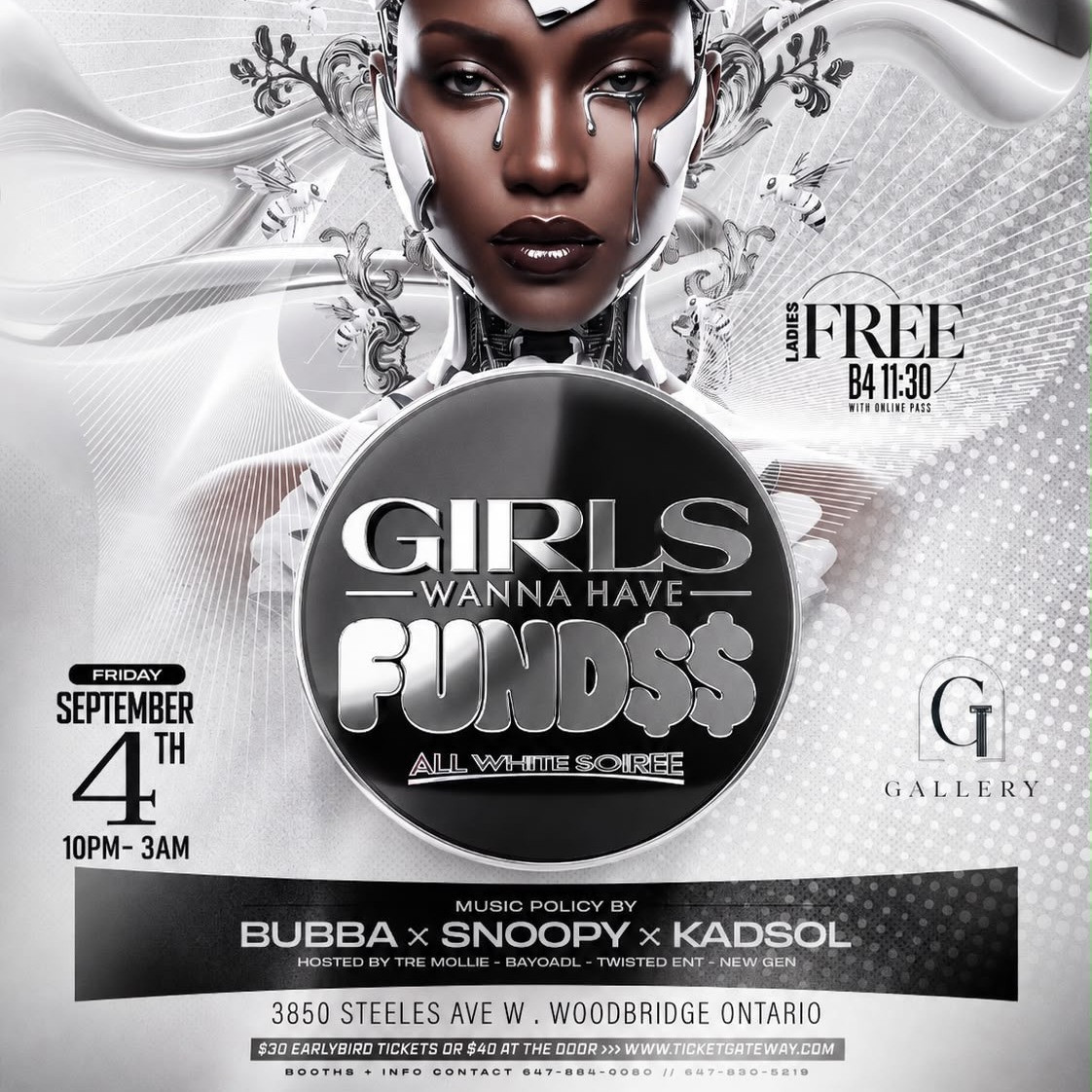 Girls Wanna Have Fund$$ | Labour Day Friday Sept 4th | Gallery Lounge 