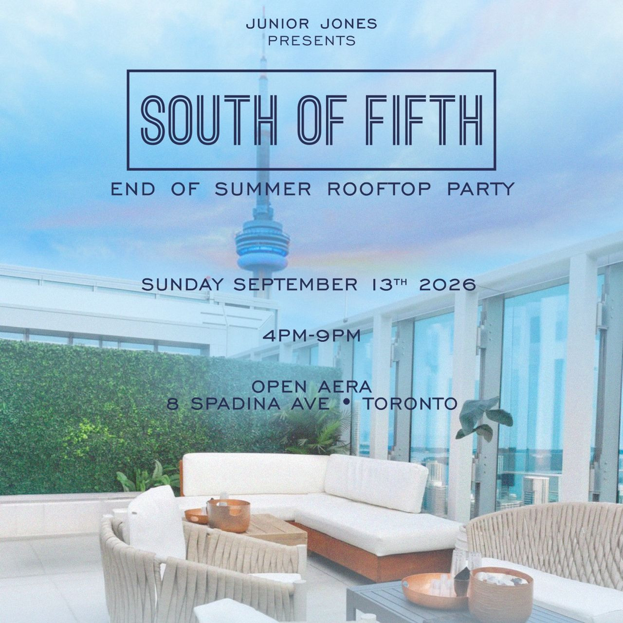 SOUTH OF FIFTH - END OF SUMMER ROOFTOP PARTY 
